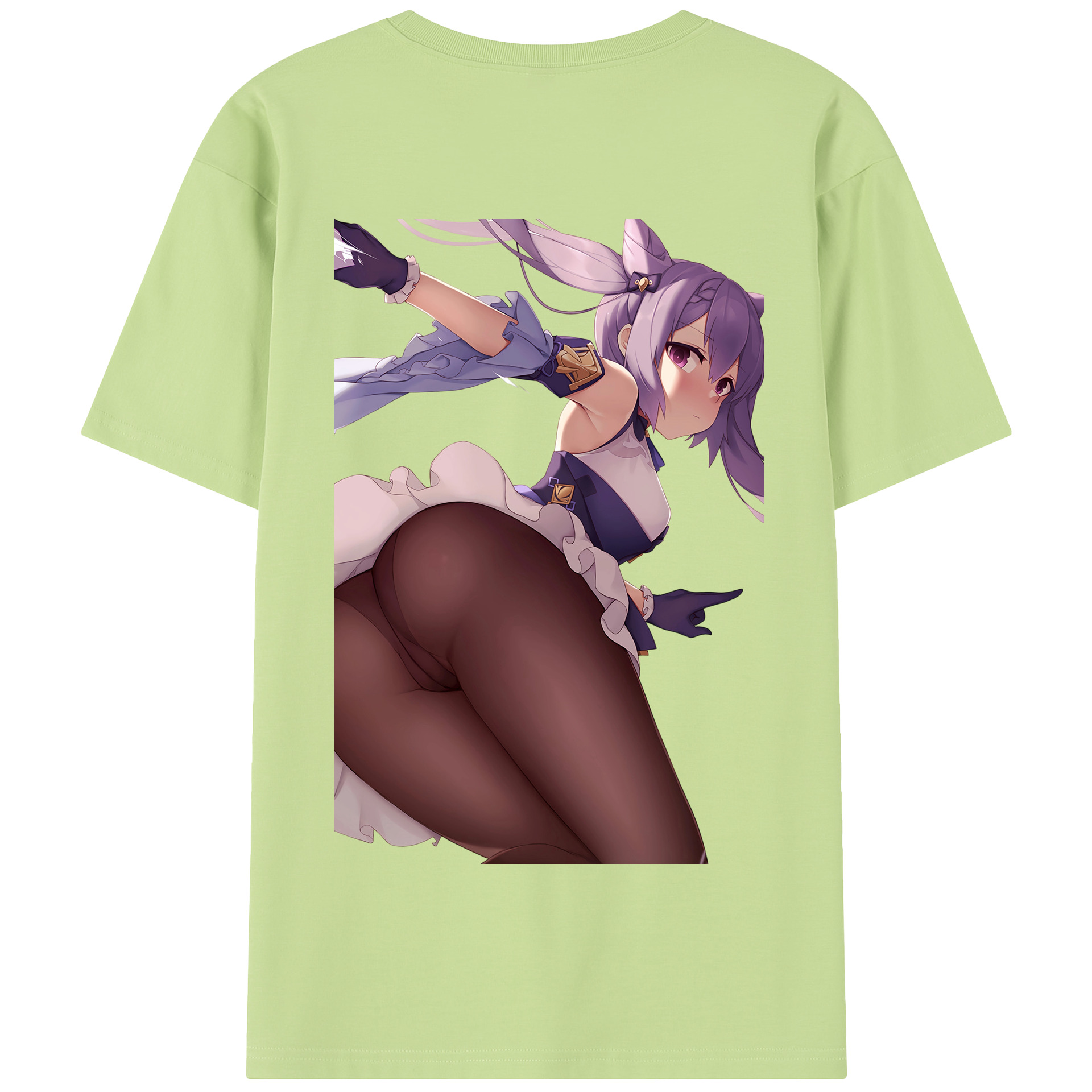 げんし神 刻晴 こくせい genshin Kokusei 綿100％半袖Tシャツ（背面プリント）